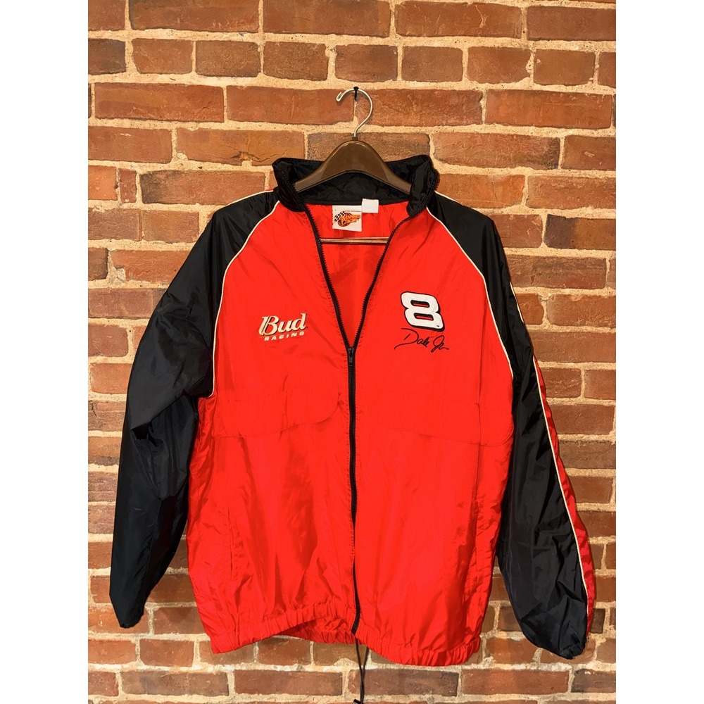 Dale Earnhardt Jr #8 Budweiser NASCAR Windbreaker Jacket Winner Circle